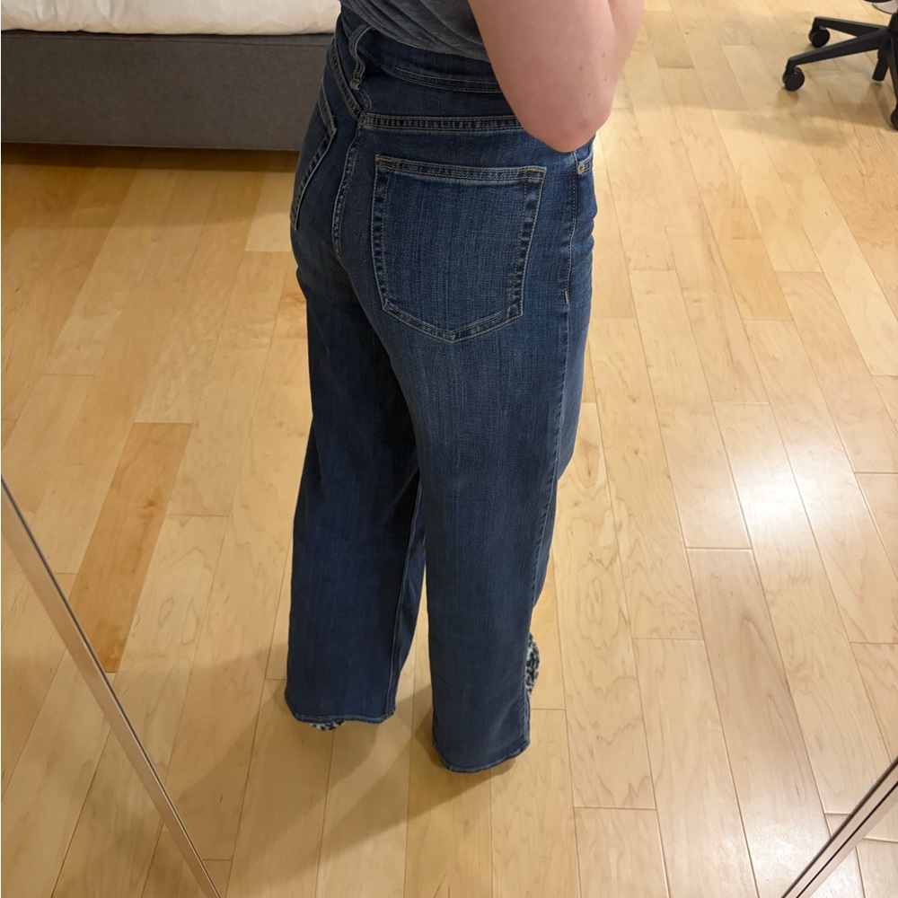 Worn once, rag & bone Serena full length Wide-Leg Jeans - Picture 2 of 8